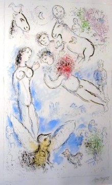 Magic Flight Lithographie Zeitgenosse Marc Chagall Ölgemälde